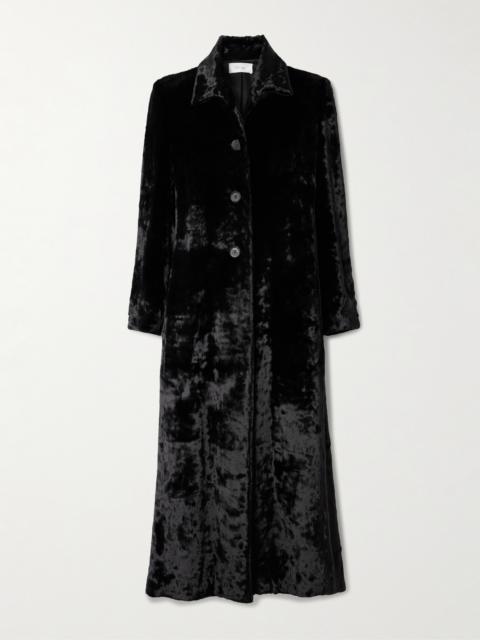 The Row Batani Crushed-velvet Coat