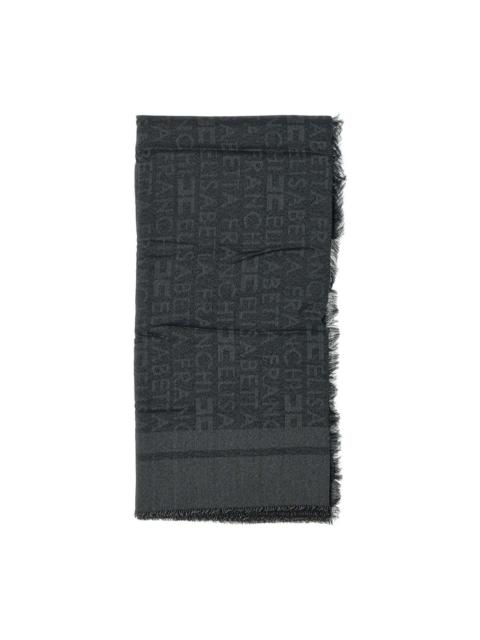 ELISABETTA FRANCHI logo scarf