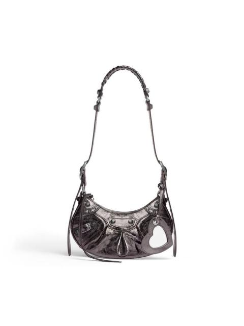 Women's Le Cagole Xs Shoulder Bag Metallized in Grey