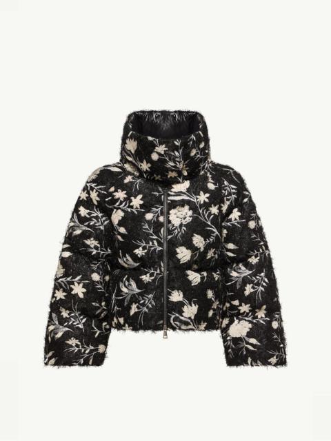 Moncler Perroquet Floral Sequin Short Down Jacket