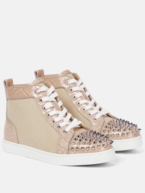 Christian Louboutin Lou Spikes canvas sneakers