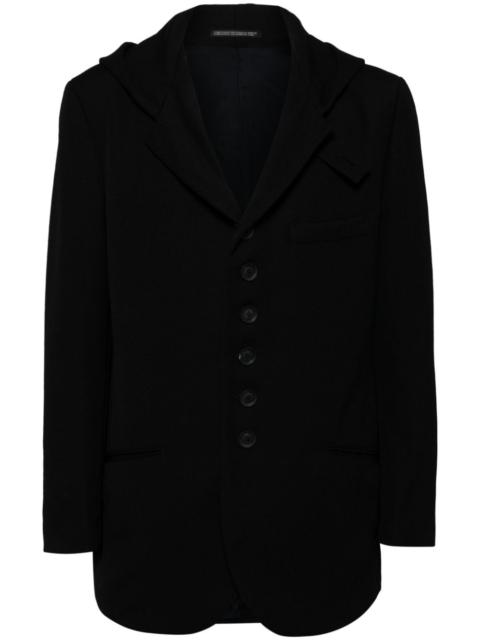 Yohji Yamamoto hooded wool jacket