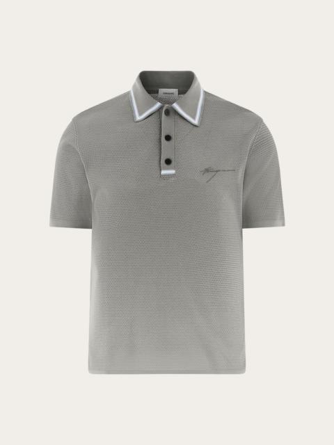 FERRAGAMO Short sleeved polo shirt