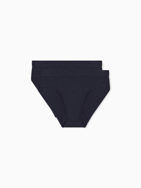 EMPORIO ARMANI TWO-PACK OF PIMA JERSEY BRIEFS