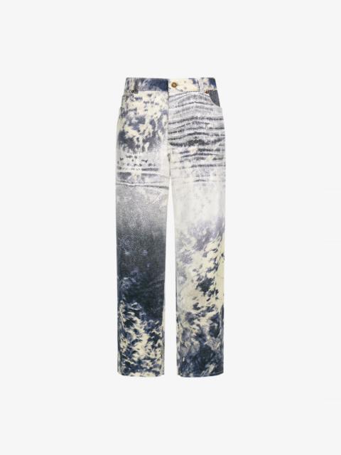 Roberto Cavalli Appaloosa Print Jeans