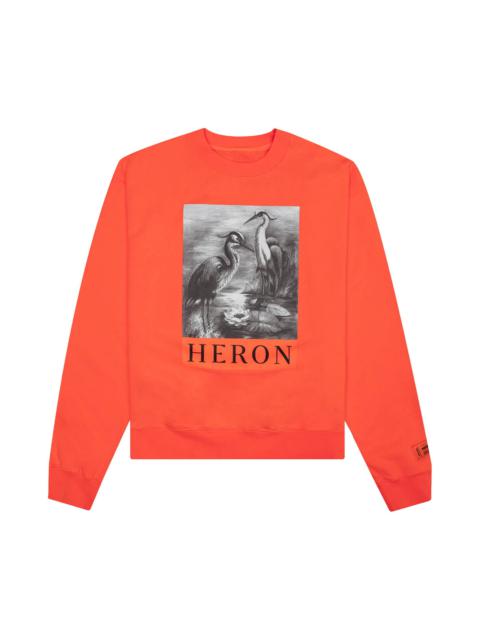 Heron Preston Logo Print Long-Sleeve Sweatshirt 'Orange/Black'