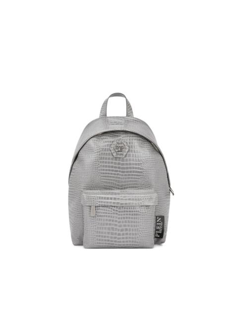 PHILIPP PLEIN top-handle leather backpack