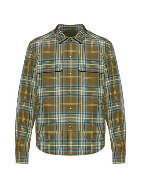 Moncler checked chest-pocket overshirt