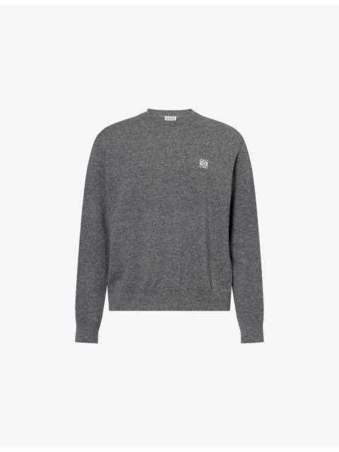 Loewe Regular-Fit Embroidered-Logo Wool Jumper