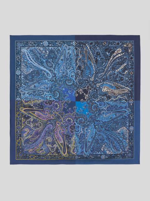 Etro PRINTED SILK POCKET SQUARE