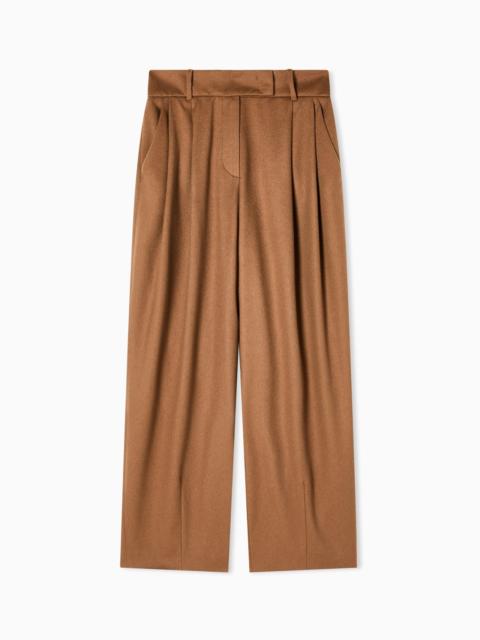 DOUBLE-PLEAT, VICUÑA WOOL TROUSERS