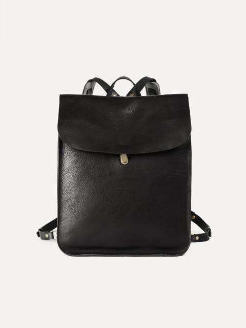 Bleu de Chauffe ARLO LEATHER BACKPACK - BLACK