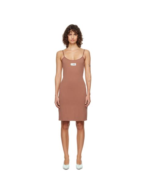 MM6 Maison Margiela Tan Cotton Minidress
