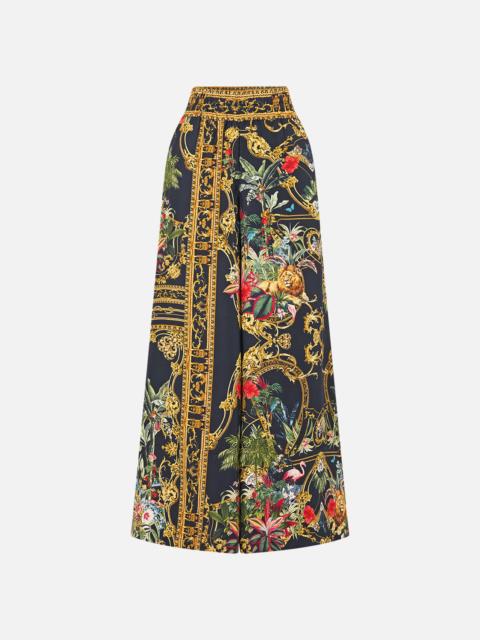 CAMILLA CROPPED WIDE LEG PANEL PANT PALACE ZOOLOGY