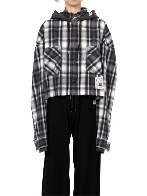 Maison MIHARAYASUHIRO Hoodie Combine Checkered Shirt