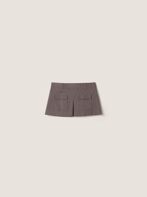 Miu Miu Poplin miniskirt