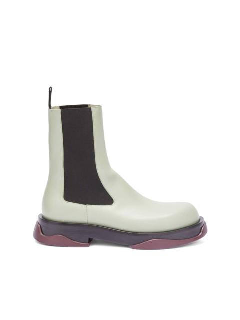 Jil Sander round-toe leather ankle boots