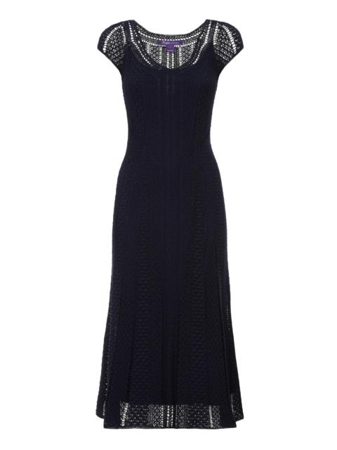 Ralph Lauren Women's Crosley Crochet Silk Midi-Dress - Icon Navy
