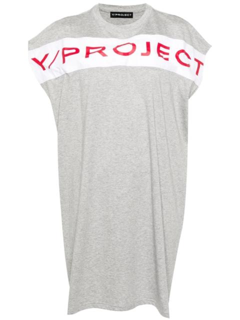 Y/Project logo-print cotton dress