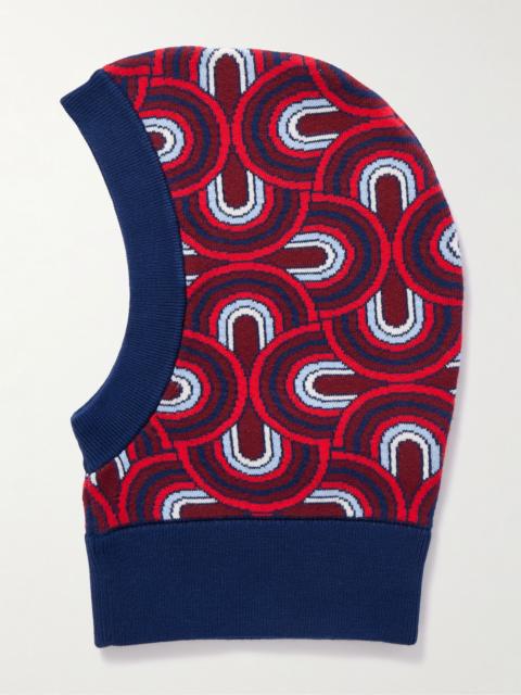 Fusalp Pilule jacquard-knit balaclava Red