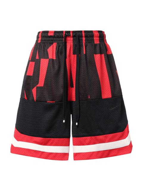 Nike Nike 공기 메쉬 농구 스포츠 반바지 블랙 레드 AR1842-657