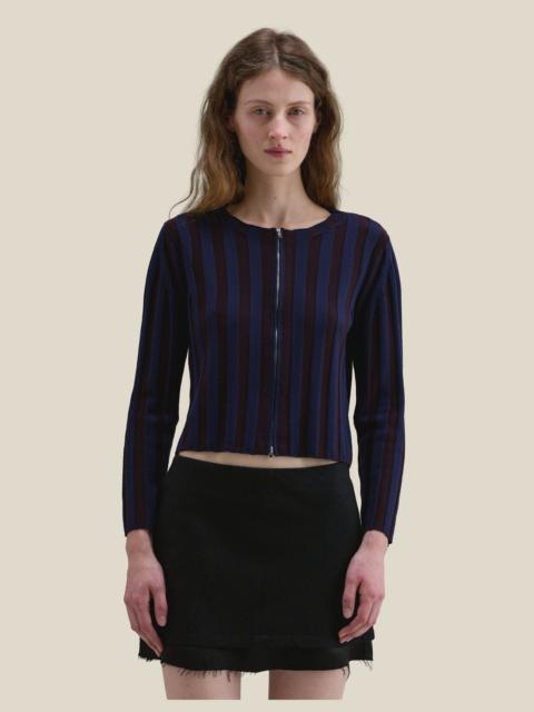 ECKHAUS LATTA KEYBOARD ZIP CARDIGAN