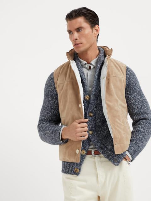 Brunello Cucinelli Suede down vest