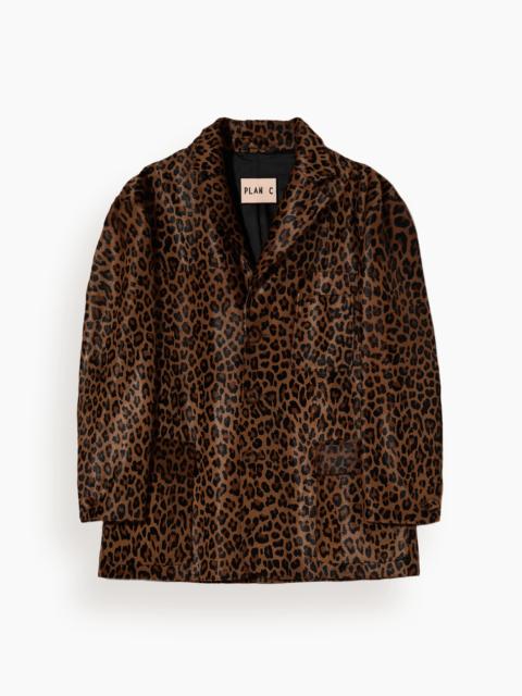 Plan C Blazer in Leopard Print