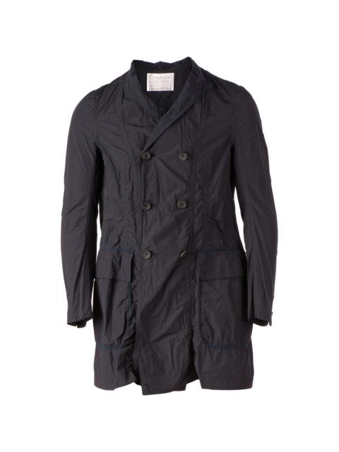 double breasted lightweight overcoat