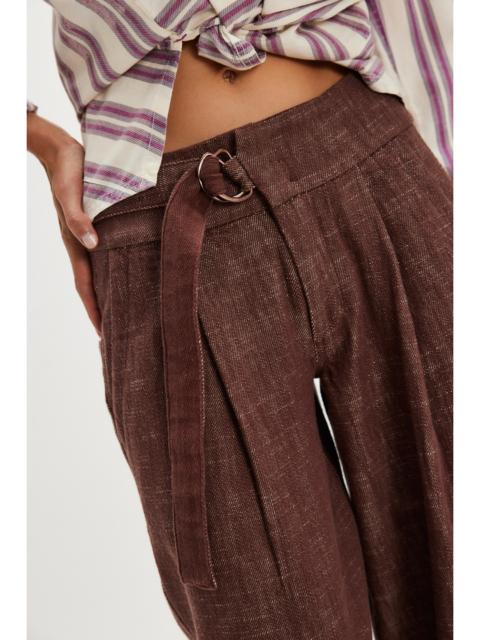 FREE PEOPLE Ainsley Belted Wide-Leg Trousers