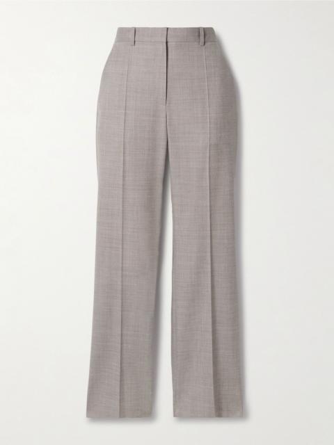 The Row Diane wool-blend straight-leg pants Taupe