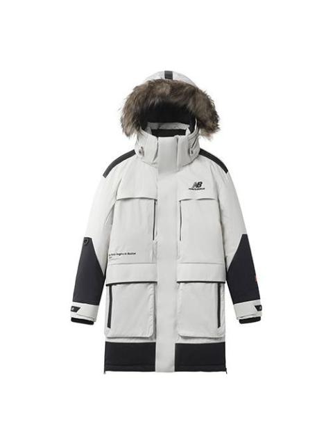New Balance Winter Down Cotton Jacket 'White Black' NPA44023-BEI