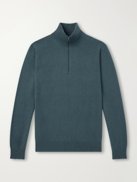 massimo alba Liam Cashmere Half-Zip Sweater