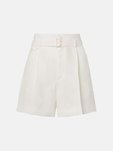 Ralph Lauren Denise belted linen shorts