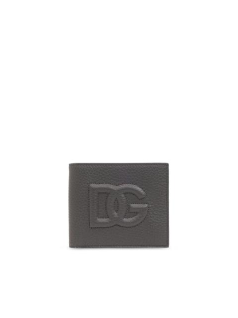 logo-embossed leather wallet