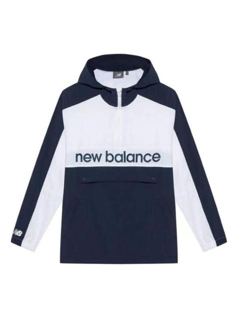 New Balance Colorblock Casual Jacket 'White Navy' NA81N011-NV