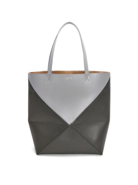 Loewe Large Puzzle Fold Tote in shiny calfskin