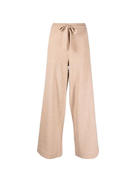 Frederique wide-leg knitted trousers