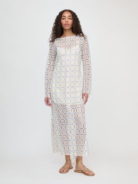 Hill House Home The Eliza Dress - Blue Dahlia Lace