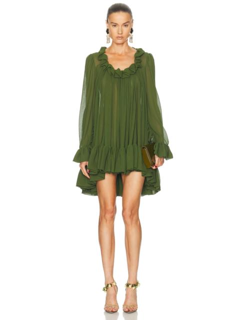 SAINT LAURENT Ruffled Dress