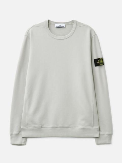 Stone Island BRUSHED ORGANIC COTTON FLEECE SWEATSHIRT WITH RIBBED INSERTS