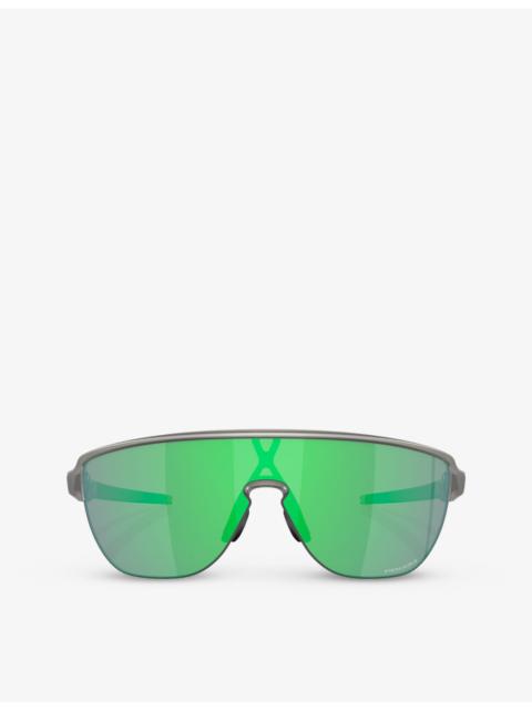 OAKLEY OO9248 Corridor shield-shape acetate sunglasses