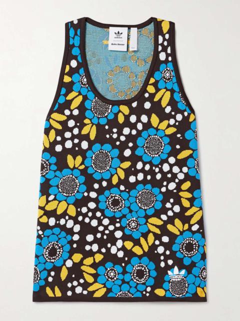 adidas Originals + Wales Bonner jacquard-knit tank Blue