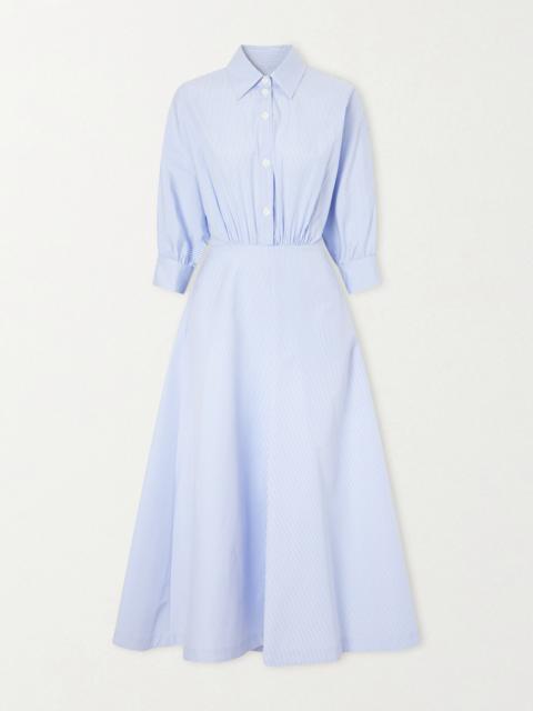 Altuzarra Striped Cotton-poplin Midi Dress