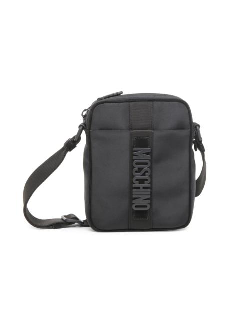 Moschino Men's Logo Hardware Crossbody Bag - Black