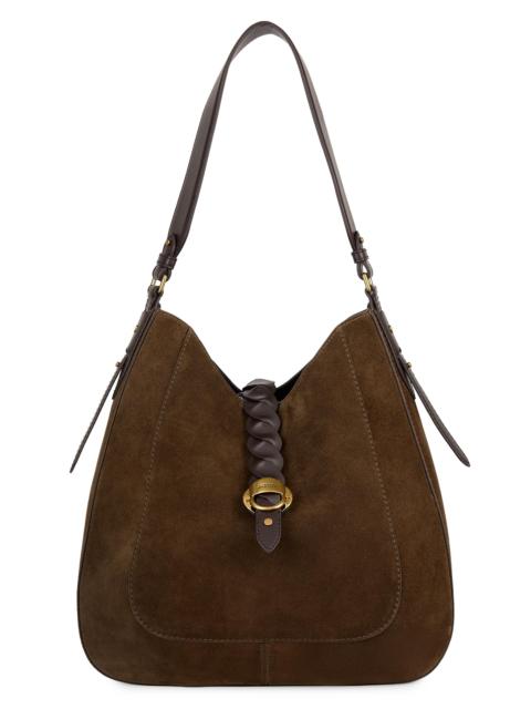 Isabel Marant Women's Altay Hobo Suede Hobo Bag - Bronze