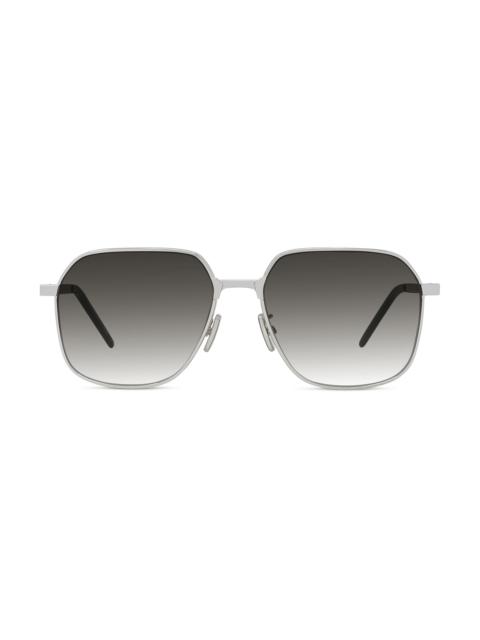 Givenchy Men's GV One 56MM Square Sunglasses - Shiny Palladium