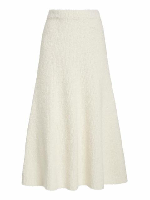 GABRIELA HEARST Pablo Skirt in Ivory Cashmere Boucle