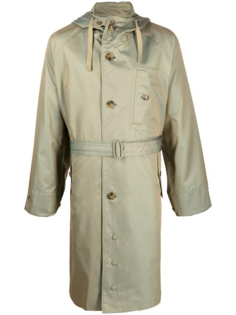 Baracuta metallic-finish trench coat