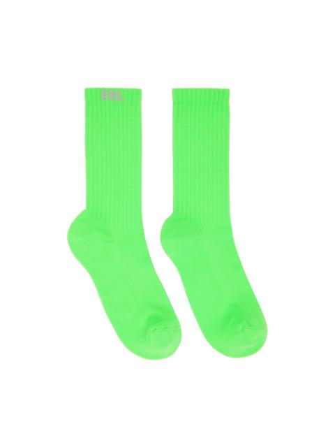 ERL Green Knit Socks